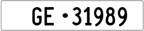 Trailer License Plate